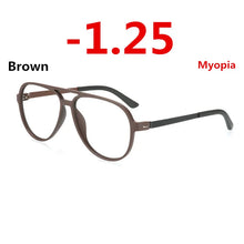 Load image into Gallery viewer, TR90 Eyeglasses Frame Photochromism Prescription Glasses Chameleon Myopia Glasses With Degree 0 -0.50 -1.0 -1.25 -1.5 To -6.0