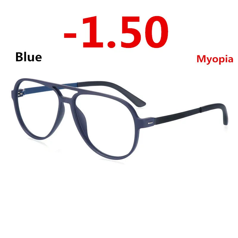 TR90 Eyeglasses Frame Photochromism Prescription Glasses Chameleon Myopia Glasses With Degree 0 -0.50 -1.0 -1.25 -1.5 To -6.0
