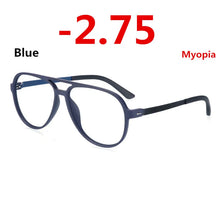 Load image into Gallery viewer, TR90 Eyeglasses Frame Photochromism Prescription Glasses Chameleon Myopia Glasses With Degree 0 -0.50 -1.0 -1.25 -1.5 To -6.0