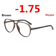 Load image into Gallery viewer, TR90 Eyeglasses Frame Photochromism Prescription Glasses Chameleon Myopia Glasses With Degree 0 -0.50 -1.0 -1.25 -1.5 To -6.0
