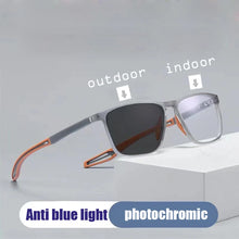 Load image into Gallery viewer, TR90 Frame Photochromic Glasses Men Women Anti Blue Light Eyewear Flexible Vintage Blue Light Resistant Chameleon Eyeglasses