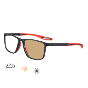 TR90 Frame Photochromic Glasses Men Women Anti Blue Light Eyewear Flexible Vintage Blue Light Resistant Chameleon Eyeglasses