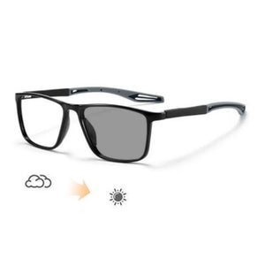 TR90 Frame Photochromic Glasses Men Women Anti Blue Light Eyewear Flexible Vintage Blue Light Resistant Chameleon Eyeglasses