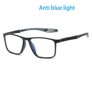 TR90 Frame Photochromic Glasses Men Women Anti Blue Light Eyewear Flexible Vintage Blue Light Resistant Chameleon Eyeglasses