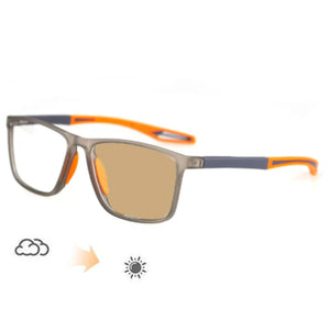 TR90 Frame Photochromic Glasses Men Women Anti Blue Light Eyewear Flexible Vintage Blue Light Resistant Chameleon Eyeglasses