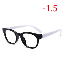Load image into Gallery viewer, TR90 Nearsighte Glasses Finished Unisex Retro Oval Short-sight Eyewear Literary Student Prescription EyeGlasses -1.0 -1.5 To -4