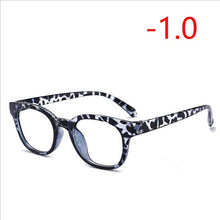 Load image into Gallery viewer, TR90 Nearsighte Glasses Finished Unisex Retro Oval Short-sight Eyewear Literary Student Prescription EyeGlasses -1.0 -1.5 To -4