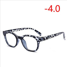 Load image into Gallery viewer, TR90 Nearsighte Glasses Finished Unisex Retro Oval Short-sight Eyewear Literary Student Prescription EyeGlasses -1.0 -1.5 To -4