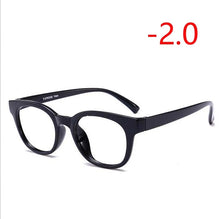 Load image into Gallery viewer, TR90 Nearsighte Glasses Finished Unisex Retro Oval Short-sight Eyewear Literary Student Prescription EyeGlasses -1.0 -1.5 To -4