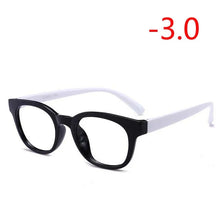 Load image into Gallery viewer, TR90 Nearsighte Glasses Finished Unisex Retro Oval Short-sight Eyewear Literary Student Prescription EyeGlasses -1.0 -1.5 To -4