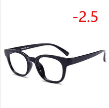Load image into Gallery viewer, TR90 Nearsighte Glasses Finished Unisex Retro Oval Short-sight Eyewear Literary Student Prescription EyeGlasses -1.0 -1.5 To -4