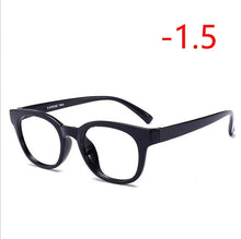 Load image into Gallery viewer, TR90 Nearsighte Glasses Finished Unisex Retro Oval Short-sight Eyewear Literary Student Prescription EyeGlasses -1.0 -1.5 To -4