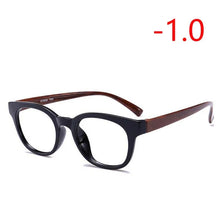 Load image into Gallery viewer, TR90 Nearsighte Glasses Finished Unisex Retro Oval Short-sight Eyewear Literary Student Prescription EyeGlasses -1.0 -1.5 To -4