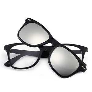 TR90 Set Glasses Myopia Glasses Frame Glasses Frame Polarized Sunglasses Front Hanging Cover Polarized Glasses