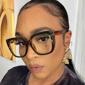 TR90 Square Anti-Blue Light Glasses Frames Optical Transparent Eyeglasses Female Vintage Prescription Glasses