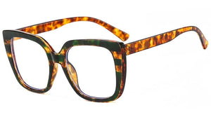 TR90 Square Anti-Blue Light Glasses Frames Optical Transparent Eyeglasses Female Vintage Prescription Glasses