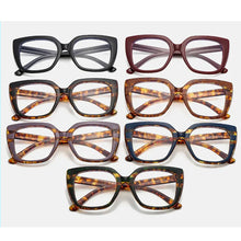 Carica l&#39;immagine nel visualizzatore di Gallery, TR90 Square Anti-Blue Light Glasses Frames Optical Transparent Eyeglasses Female Vintage Prescription Glasses