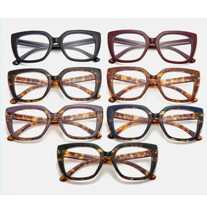 TR90 Square Anti-Blue Light Glasses Frames Optical Transparent Eyeglasses Female Vintage Prescription Glasses