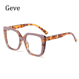 TR90 Square Anti-Blue Light Glasses Frames Optical Transparent Eyeglasses Female Vintage Prescription Glasses