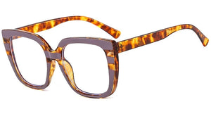 TR90 Square Anti-Blue Light Glasses Frames Optical Transparent Eyeglasses Female Vintage Prescription Glasses