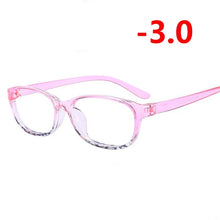 Carica l&#39;immagine nel visualizzatore di Gallery, TR90 Square Finished Myopia Glasses Women Men Short-sight Eye Glasses Red Frame Myopia Eyewear -1.0 -1.5 -2.0 -2.5 -3 -3.5 -4.0