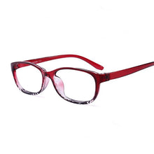Carica l&#39;immagine nel visualizzatore di Gallery, TR90 Square Finished Myopia Glasses Women Men Short-sight Eye Glasses Red Frame Myopia Eyewear -1.0 -1.5 -2.0 -2.5 -3 -3.5 -4.0