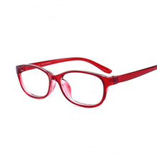 Carica l&#39;immagine nel visualizzatore di Gallery, TR90 Square Finished Myopia Glasses Women Men Short-sight Eye Glasses Red Frame Myopia Eyewear -1.0 -1.5 -2.0 -2.5 -3 -3.5 -4.0