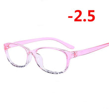 Carica l&#39;immagine nel visualizzatore di Gallery, TR90 Square Finished Myopia Glasses Women Men Short-sight Eye Glasses Red Frame Myopia Eyewear -1.0 -1.5 -2.0 -2.5 -3 -3.5 -4.0