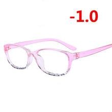 Carica l&#39;immagine nel visualizzatore di Gallery, TR90 Square Finished Myopia Glasses Women Men Short-sight Eye Glasses Red Frame Myopia Eyewear -1.0 -1.5 -2.0 -2.5 -3 -3.5 -4.0