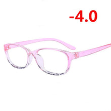 Carica l&#39;immagine nel visualizzatore di Gallery, TR90 Square Finished Myopia Glasses Women Men Short-sight Eye Glasses Red Frame Myopia Eyewear -1.0 -1.5 -2.0 -2.5 -3 -3.5 -4.0