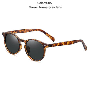 TUZENGYONG   Ultralight TR90 Polarized Sunglasses Men Women Driving Round Pink Shades Vintage Sun Glasses Gafas De Sol