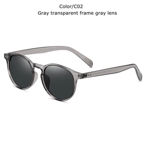 TUZENGYONG   Ultralight TR90 Polarized Sunglasses Men Women Driving Round Pink Shades Vintage Sun Glasses Gafas De Sol