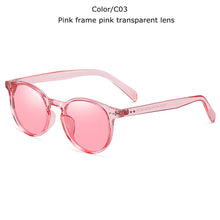 Load image into Gallery viewer, TUZENGYONG   Ultralight TR90 Polarized Sunglasses Men Women Driving Round Pink Shades Vintage Sun Glasses Gafas De Sol