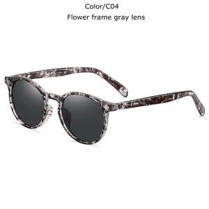 TUZENGYONG   Ultralight TR90 Polarized Sunglasses Men Women Driving Round Pink Shades Vintage Sun Glasses Gafas De Sol