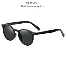 Load image into Gallery viewer, TUZENGYONG   Ultralight TR90 Polarized Sunglasses Men Women Driving Round Pink Shades Vintage Sun Glasses Gafas De Sol