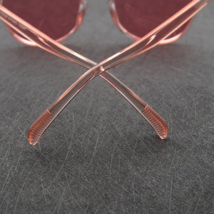 TUZENGYONG   Ultralight TR90 Polarized Sunglasses Men Women Driving Round Pink Shades Vintage Sun Glasses Gafas De Sol