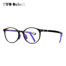 Load image into Gallery viewer, TWO Oclock Ultra-light TR90 Children Eyeglass Round Clear Glasses Transparent Eye Protection Blue Light Glasses Myopia D5108