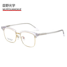 Load image into Gallery viewer, The   titanium plate with eyebrows transparent glass frame 8155  optical glasses myopia frames trend
