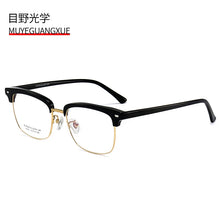 Load image into Gallery viewer, The   titanium plate with eyebrows transparent glass frame 8155  optical glasses myopia frames trend