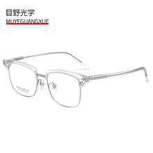 Load image into Gallery viewer, The   titanium plate with eyebrows transparent glass frame 8155  optical glasses myopia frames trend