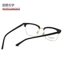 Load image into Gallery viewer, The   titanium plate with eyebrows transparent glass frame 8155  optical glasses myopia frames trend