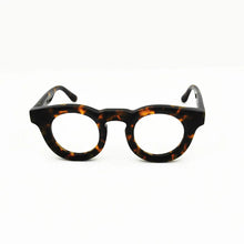 Load image into Gallery viewer, Thickened Plate Big Round Glasses Frame Bew Personality Design Amber Yellow Street Style Flat Mirror Frame Unisex