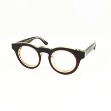 Load image into Gallery viewer, Thickened Plate Big Round Glasses Frame Bew Personality Design Amber Yellow Street Style Flat Mirror Frame Unisex