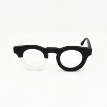 Load image into Gallery viewer, Thickened Plate Big Round Glasses Frame Bew Personality Design Amber Yellow Street Style Flat Mirror Frame Unisex