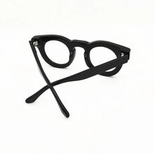 Load image into Gallery viewer, Thickened Plate Big Round Glasses Frame Bew Personality Design Amber Yellow Street Style Flat Mirror Frame Unisex