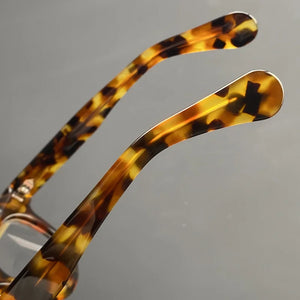 Thickened acetate optical glasses frame leopard color cat eye glasses for men and women to make prescription glasses for myopia
