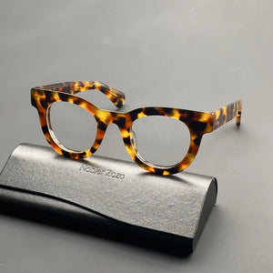 Thickened acetate optical glasses frame leopard color cat eye glasses for men and women to make prescription glasses for myopia