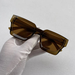 Thickened square sunglasses Men's and women's fashion glasses UV400 polarized lenses made with  prescription sunglas