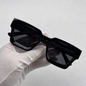 Thickened square sunglasses Men's and women's fashion glasses UV400 polarized lenses made with  prescription sunglas