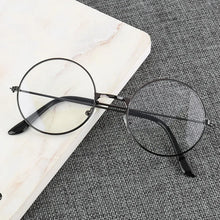 Carica l&#39;immagine nel visualizzatore di Gallery, Thin Alloy Metal Frame Blue Light Blocking Glasses Cat Ear Round Glasses Women Cute Computer Eyes Protection Spectacles